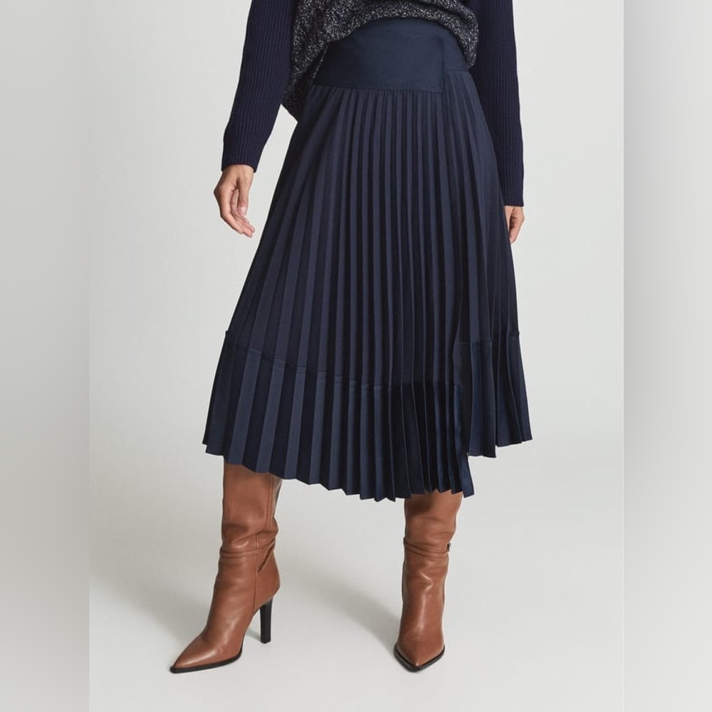 NWT Reiss Iris pleated midi skirt